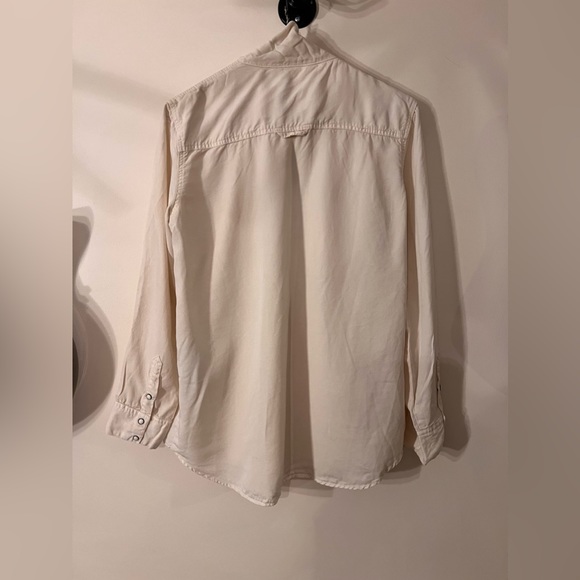 Zara Denim Shirt with Tie Collar - Picture 4 of 6